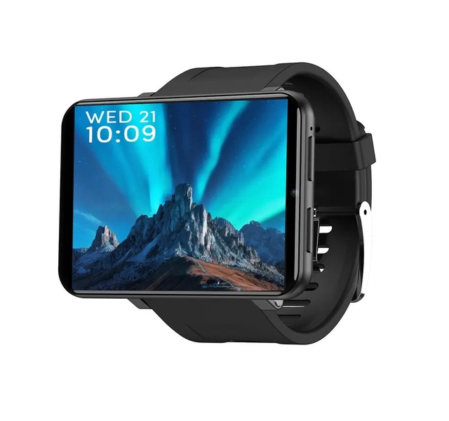 DM100 Square Silica Gel Smart Watch GPS Navigation IP67 Waterproof Dual Camera Dual Chip System 2.86 Inch IPS Screen Android OS
