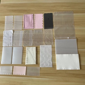 Binder Pocket 6 Holes Loose Leaf Bags A6 Binder Zipper <strong>Folders</strong> Plastic <strong>File</strong> <strong>Document</strong> Bags Zipless Cash <strong>Envelopes</strong> - Product Image 4