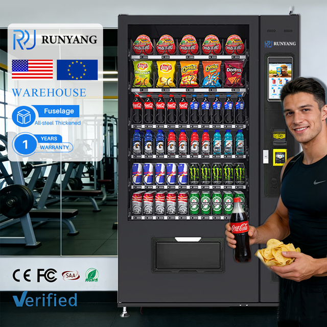 RUNYANG Automatic Combo Vending-machines-for-sale-europe Estética Vending Machine for Foods and Drinks
