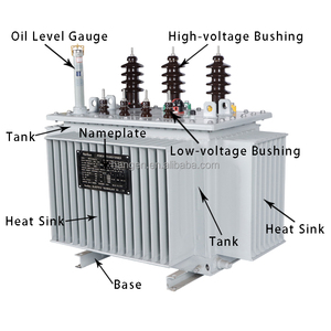 Transformador trifásico de alta potencia UL/CE, inmerso en aceite de cobre y aluminio, S13-1000KVA 480V, transformador eléctrico - Product Image 2