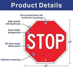 علامة التبديل لسلك الطريق للمسافات الضيئة باللونين الأسود والأصفر علامات المرور الدولية ذات الأولوية باللونين الأسود والأصفر - Product Image 3