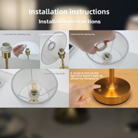 Lampe de table rétractable en tissu, design simple, moderne, créatif et rétro, LED sans fil portable pour une ambiance cosy dans la salle à manger