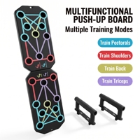 Plateforme de pompes pliable, équipement de fitness multifonctionnel pour la maison pour hommes et femmes, support d'entraînement des muscles abdominaux et pectoraux