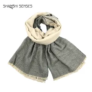 Plain Chevron Custom Blanket Wrap Shawl Scarf For Women