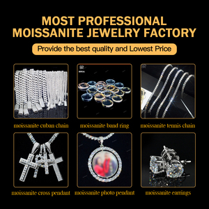 Cadena de Tenis con Diamantes Semi-Montados Chapados en Oro de 10K, <span class=keywords><strong>14K</strong></span> y 18K, Collar de Tenis de Plata 925 Semi-Montado, Brazalete Vacío - Product Image 3