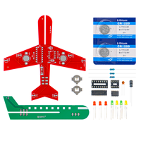 Kit de soudure DIY pour avion, module de circuit d'avion à LED clignotant, kit d'apprentissage et de pratique électronique STEM