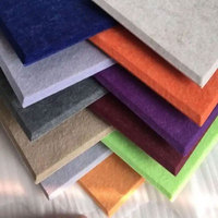 Matériau insonorisant ignifuge écologique en fibre de polyester 100% 48 couleurs Épaisseur 9 mm/12 mm Garantie 4 ans Design moderne