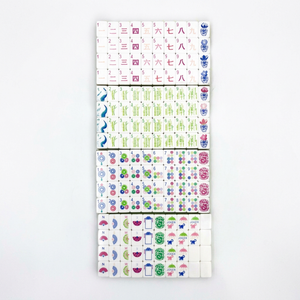 Juego de Mahjong Personalizado Estilo Americano, 160 Piezas, Color Azul Brisa Marina, Pintado a Mano en Acrílico, Plegable, Moderno y Lujoso, Set de Regalo - Product Image 1
