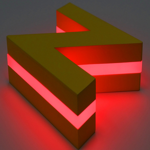 Enseigne lumineuse en acier inoxydable avec <span class=keywords><strong>logo</strong></span> rétroéclairé, enseigne en métal 3D pour entreprise électrique - Product Image 1