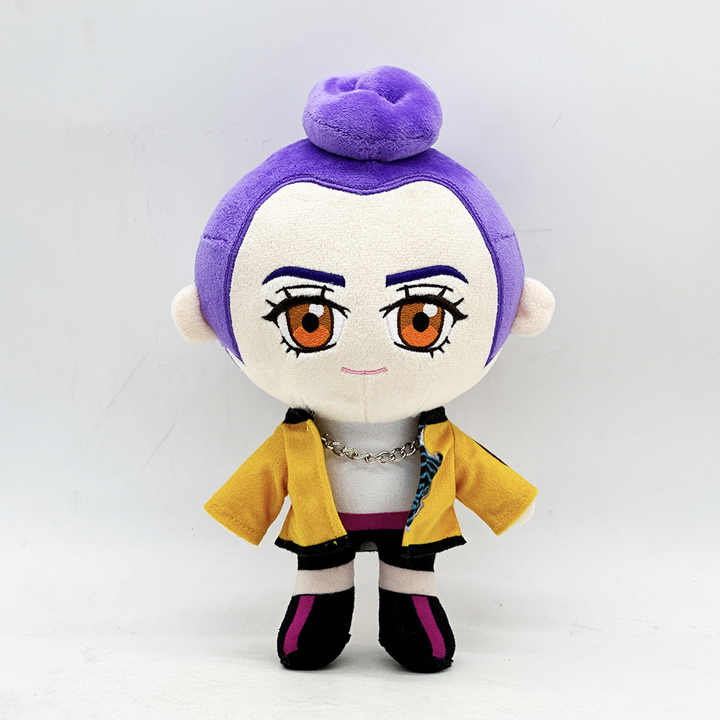 Demon Hunters Peluche A Forma Di Tigre Viola - Morbido Giocattolo Da Collezione In Cotone PP, 18 Cm - Regalo Per Fan Dai 15 Ai 35 Anni