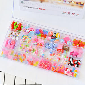 24 grilles/Boîte Kawaii Nail Art Décorations 3D Résine Mix Bonbons Nail Conseils Charme <span class=keywords><strong>Kit</strong></span> <span class=keywords><strong>Acrylique</strong></span> de <span class=keywords><strong>Manucure</strong></span> de Bande Dessinée Accessoires ZB043-01 - Product Image 2