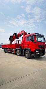 Sinotruk HOWO 350hp 8x4 Chassis với 20ton 25ton 30ton thủy lực Kính thiên văn gấp Boom kẹp thiết bị khớp nối cần cẩu - Product Image 3