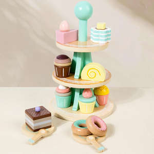 Jeu <span class=keywords><strong>de</strong></span> rôle personnalisé pour enfants, jeu d'arbre à dessert en bois, jouets éducatifs <span class=keywords><strong>de</strong></span> <span class=keywords><strong>cuisine</strong></span> pour garçons et filles - Product Image 6