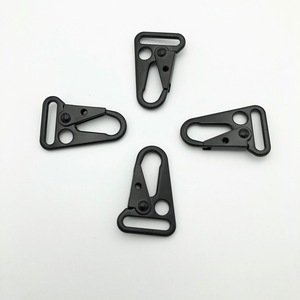 31.5mm dây đeo màu đen Clasp Sling Clip Keychain Snap móc <span class=keywords><strong>Carabiner</strong></span> Sling HK Clip mùa xuân cổng Snap olecranon móc - Product Image 1