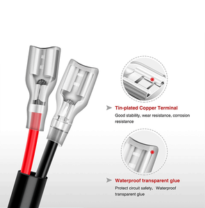 Kangsheng Led Pods Off Road Lights Driving Fog Light 16AWG Electrical Connector <b>Battery</b> Terminal Wiring Harness Extension <b>Cable</b> - Product Image 3
