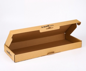 Customized Long Keyboard Large Shipping Mailer Electronics Commerce Packing Box Kraft Paper Small Slim Flat Mailing Box
