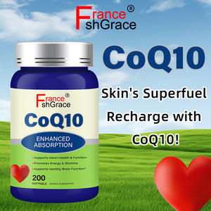 Coq10 Suplemento Extra Antioxidante <span class=keywords><strong>CO</strong></span> 400mg Enzima Vitamina Comprimidos 200 mg Fuerza máxima 100 Softgel Coenzima Q10 mg Softgel - Product Image 2