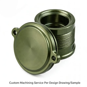 Carcasa de aluminio anodizado mecanizada por CNC de 5 ejes para filtro de aceite de motor, disipador de calor, cubierta de precisión, piezas mecánicas - Product Image 1
