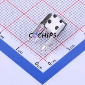 K2-1102BG-I4CW-01 Tactile Switch Bent Lead Through Hole,6x6mm Switch 2.5N Right Angle Insert 6mm 6mm - Product Image 2