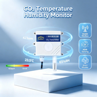 Moniteur de CO2, capteur de température et d'humidité, RS485 Modbus NDIR, montage mural pour la surveillance de l'IAQ dans les salles de classe et les bureaux