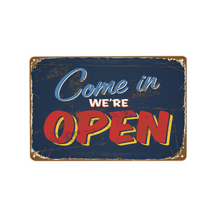 Giá Rẻ <span class=keywords><strong>Custom</strong></span> Shop Kim Loại Nhựa Mở Đóng Dấu Hiệu - Product Image 3