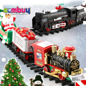 Iluminación musical colgante árboles redondos set juguetes eléctrico <span class=keywords><strong>Navidad</strong></span> vía <span class=keywords><strong>tren</strong></span> - Product Image 4