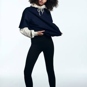 Couleur noire personnalisée Leggings de yoga et de course à la traîne pour femmes Service OEM Polyester spandex taille haute sexy et club personnalisé - Product Image 6