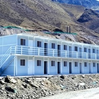 HAOSAI Maison pliable préfabriquée à faible coût, conteneur de stockage pliable en béton à montage rapide, maison pliable pour l'école