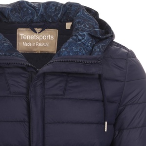 Veste d'hiver personnalisée pour hommes avec capuche coupe-vent imperméable matelassé respirant Sports de plein air Street Wear décoration en fourrure - Product Image 2
