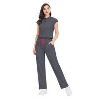 42393 Ensembles de Blouses Médicales Personnalisées ; Tenues Modernes Uniformes Médicaux Polos Blouses Extensibles pour Femme