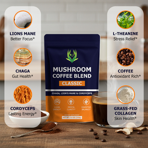 Factory Wholesale Mushroom Coffee Blend Supports Boost Mental Concentration with Chaga Lion's Mane Cordyceps Mushroom Coffee - Product Image 6
