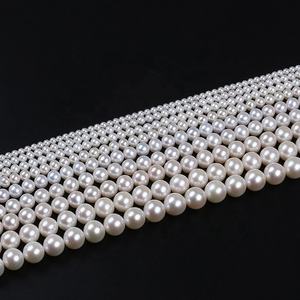 سوار من الخرز للؤلؤ المياه العذبة دائري أبيض طبيعي من الدرجة AAA للبيع بالجملة من المصنع إكسسوارات مجوهرات يمكنك صنعها بنفسك - Product Image 2