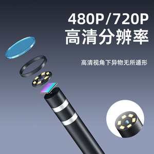 ZCF 3-In-1 Ear Scope 5.5Mm Probe 640x480 Pixels USB Otoscope For Ear Wax Removal - Product Image 3