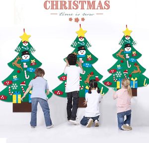 Felt <strong>Christmas</strong> <strong>Tree</strong> 3ft DIY <strong>Christmas</strong> Decorations <strong>Clearance</strong> With 26 PCS Ornaments Wall Decor for Kids Xmas Gifts Home Door - Product Image 3