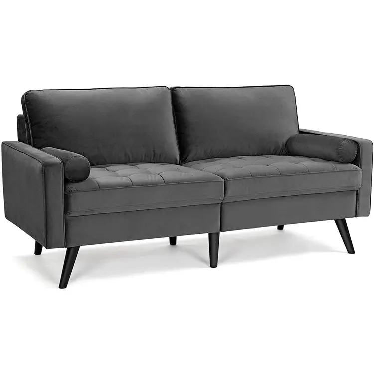 Vasagle Home Faltbare Antike Nordic Lounge Grau Stoff Couch bezug Sofa Wohnzimmer Möbel Sets Sofa Set Designs