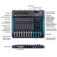 DP-10 de mixage de console DJ professionnel à 10 canaux pour l'enregistrement sur PC de Studio de scène Portable filaire de Debra Audio