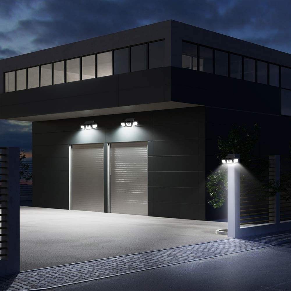 Lampe Murale Solaire d'Extérieur Noire