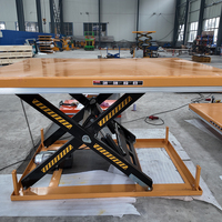 Plateforme élévatrice à ciseaux fixe industrielle de 1000 kg, table élévatrice hydraulique robuste avec protection de sécurité