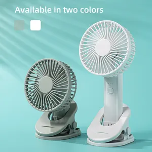 2024 Bestseller Oplaadbare Hand Fan Desk Staande Ventilator Clip Op Opknoping Muur Ventilator Draagbare Luchtkoeler Met Telefoon Houder