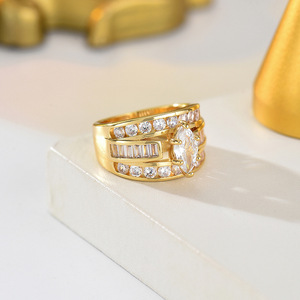 Anillo geométrico de circón para mujer, joyería multicapa para el dedo índice, regalo para mujer - Product Image 3