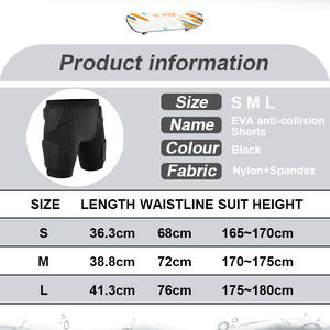 Pantalones cortos con almohadilla de protección EVA 3D para hombre y mujer, Shorts deportivos acolchados para esquí, patinaje, Snowboard y motocicleta - Product Image 6