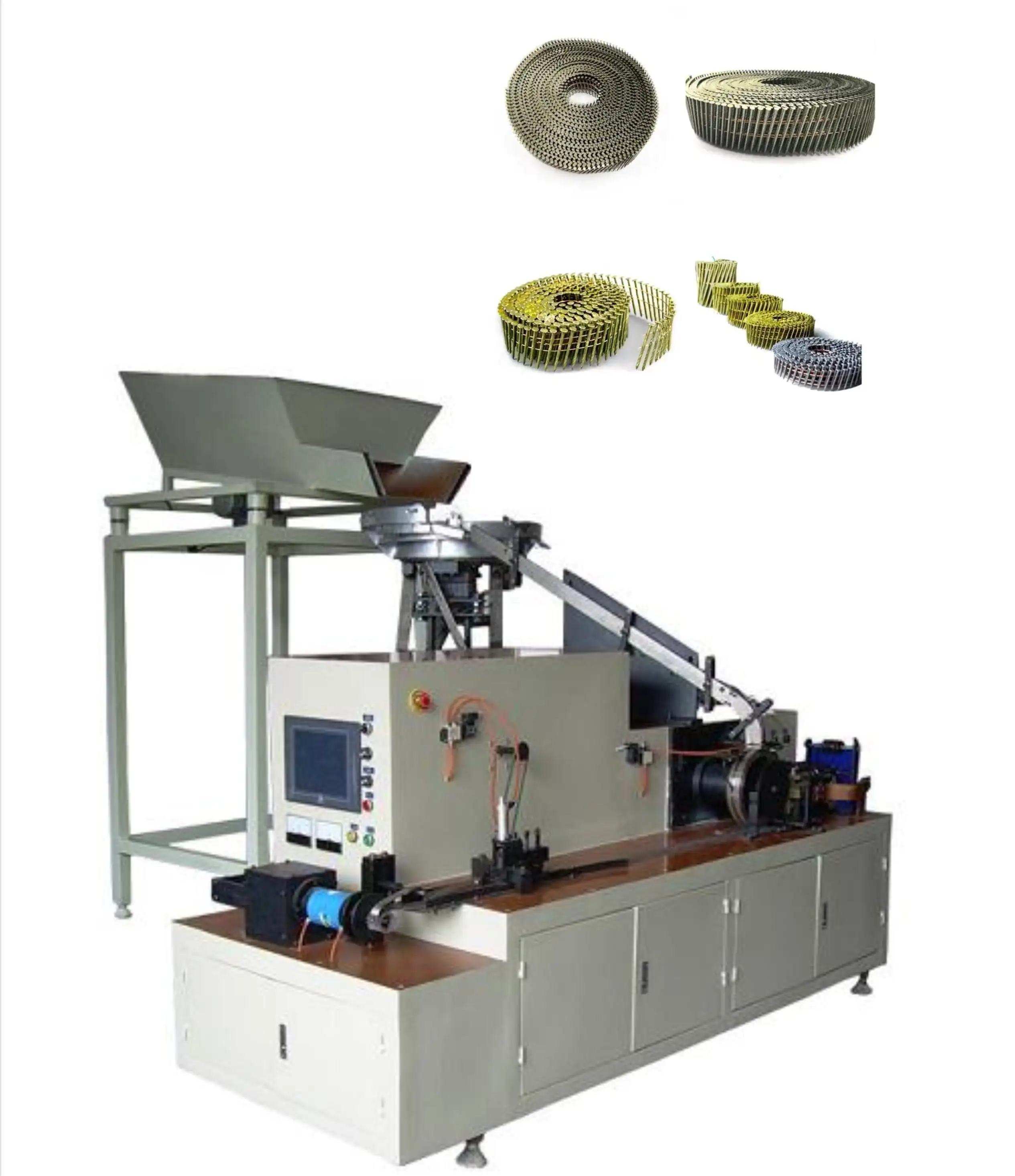 Splicing board roll nail machine automatic production welding nail screw roll nail manufacturing machine