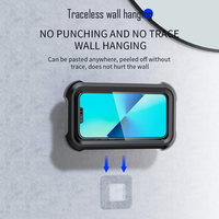 Haute qualité salle de bain douche support de support de téléphone portable Anti-buée couverture de téléphone étanche salle de bain montage mural étui de téléphone portable