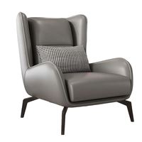 Fauteuil d'appoint design moderne avec base en métal, directement de l'usine, faible MOQ, pas cher