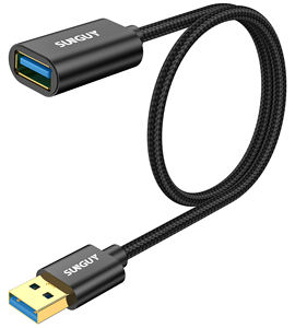 Câble de données rétractable SUNGUY en nylon tressé, type A, 5 Gbps, haute vitesse, respectueux de l'environnement, certifié CE ROHS, garantie de 3 ans, charge rapide - Product Image 2