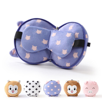 Oreiller de voyage 2 en 1 pour la sieste et le cou avec masque pour les yeux.