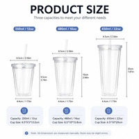 Groothandel 32 oz Kristallen Tumblers met deksel en rietjes, transparante plastic bekers, BPA-vrij, herbruikbaar, voor ijskoffie, feesten, verjaardagen, afstuderen, set