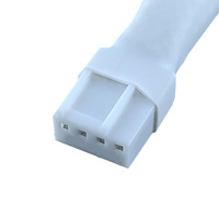Kabel Splitter Kipas PWM 4Pin 1-ke-4, Adaptor Ekstensi Kontrol Kecepatan PWM Sinkron untuk Pendingin CPU & Kipas Casing PC