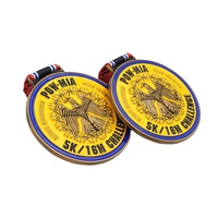 Médailles de sublimation d'usine Souvenir médaille en alliage de zinc or moulé sous pression médaille en métal personnalisé avec logo 3D