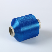 Filament de polyester FDY 100 % fabriqué en Chine, 75/36 DTY teint, haute ténacité, écologique, torsadé, pour couture et tricotage, vente en gros